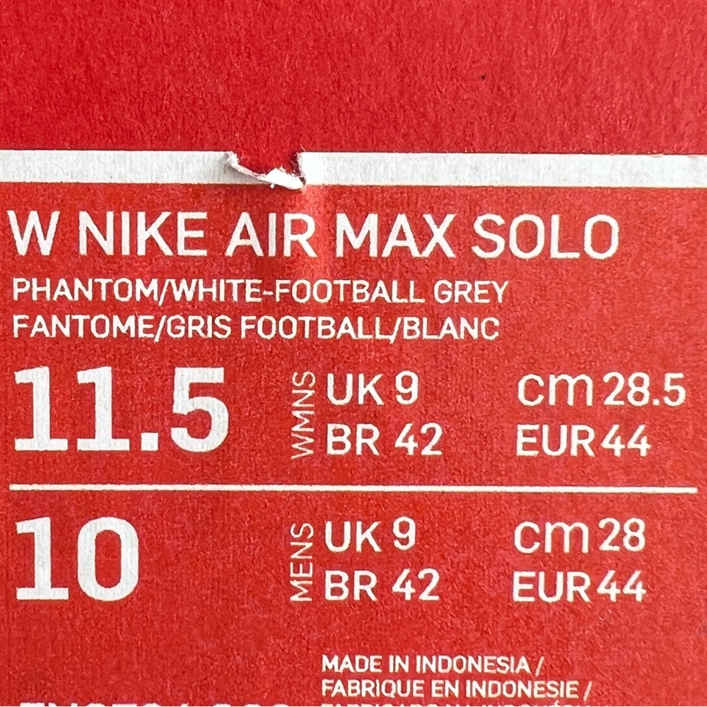 NWT Nike Air Max Solo Women’s Shoes - Picture 9 of 9